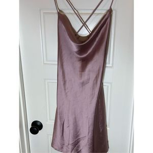 Lelis Collection gorgeous mauve mini dress size M